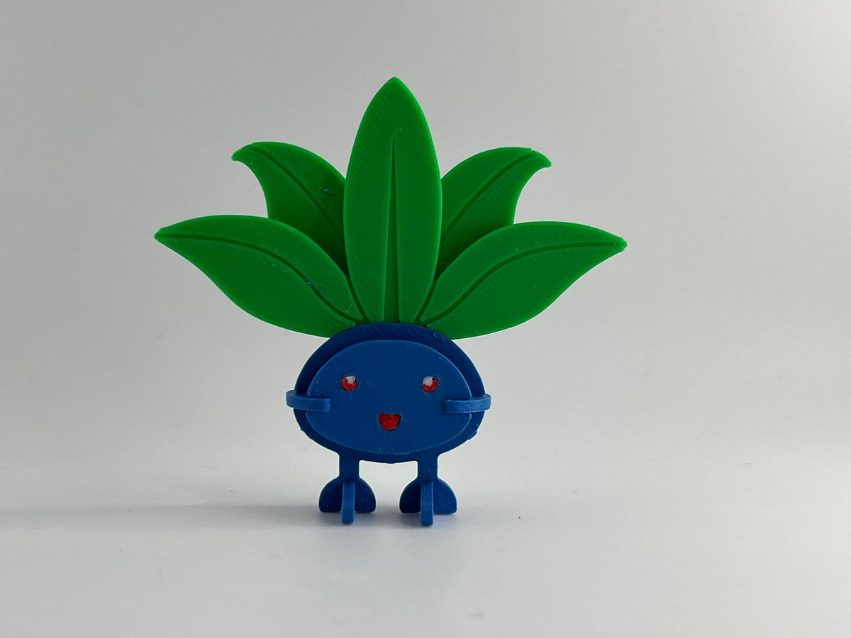 3D Printed Oddish DIY Puzzle Model Kit | Buildable Collectible Figure