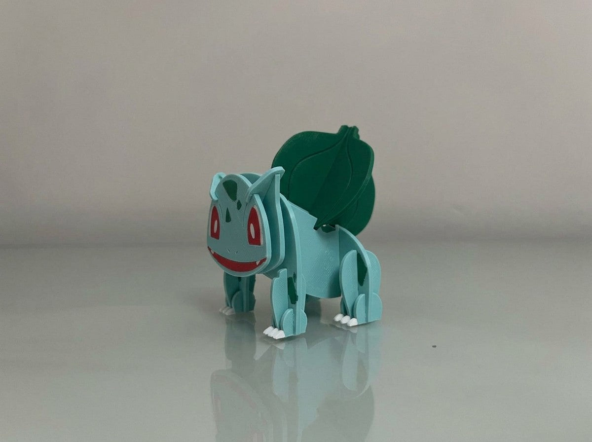 3D Printed Bulbasaur DIY Puzzle Model Kit | Buildable Collectible Figure