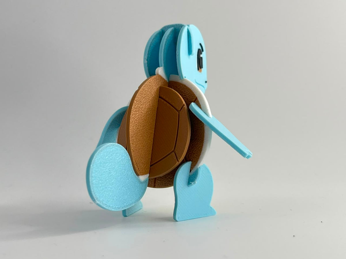 3D Printed Squirtle DIY Puzzle Model Kit | Buildable Collectible Figure