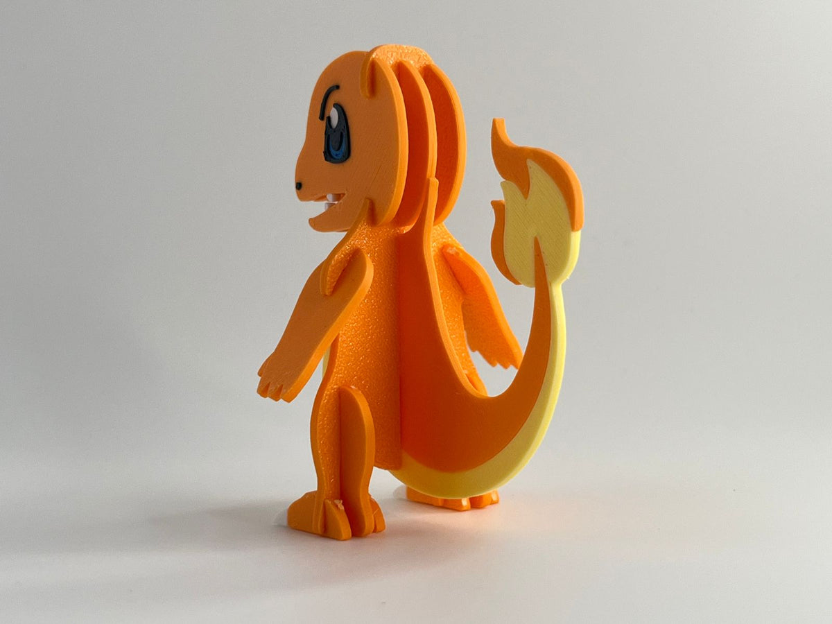 3D Printed Charmander DIY Puzzle Model Kit | Buildable Collectible Figure