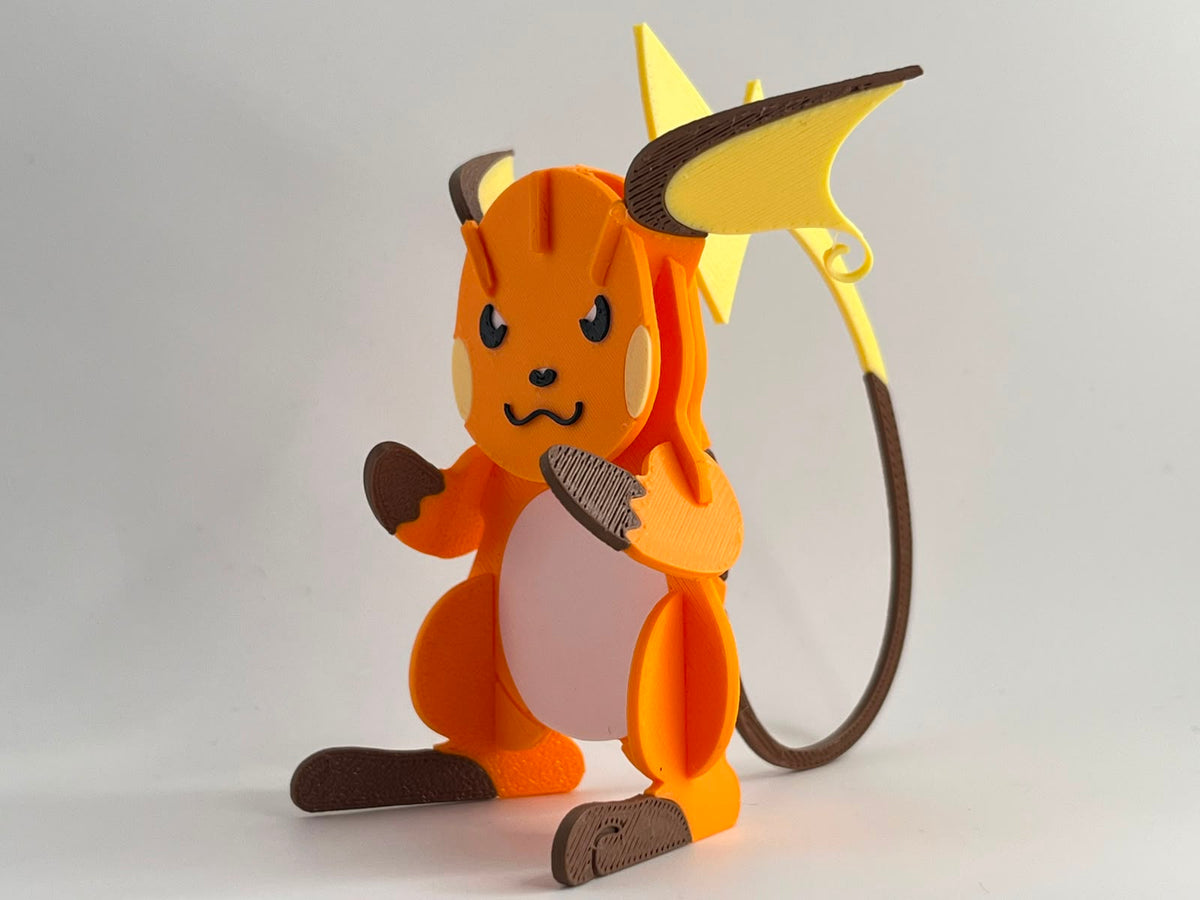 3D Printed Raichu DIY Puzzle Model Kit | Buildable Collectible Figure
