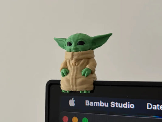 057 Mini Grogu  Sitting on Monitor or Shelf Star Wars