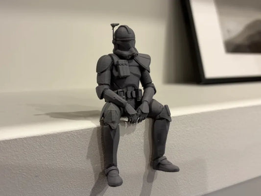 058 Captain Rex Sitting on Ledge  Star Wars Clone Wars