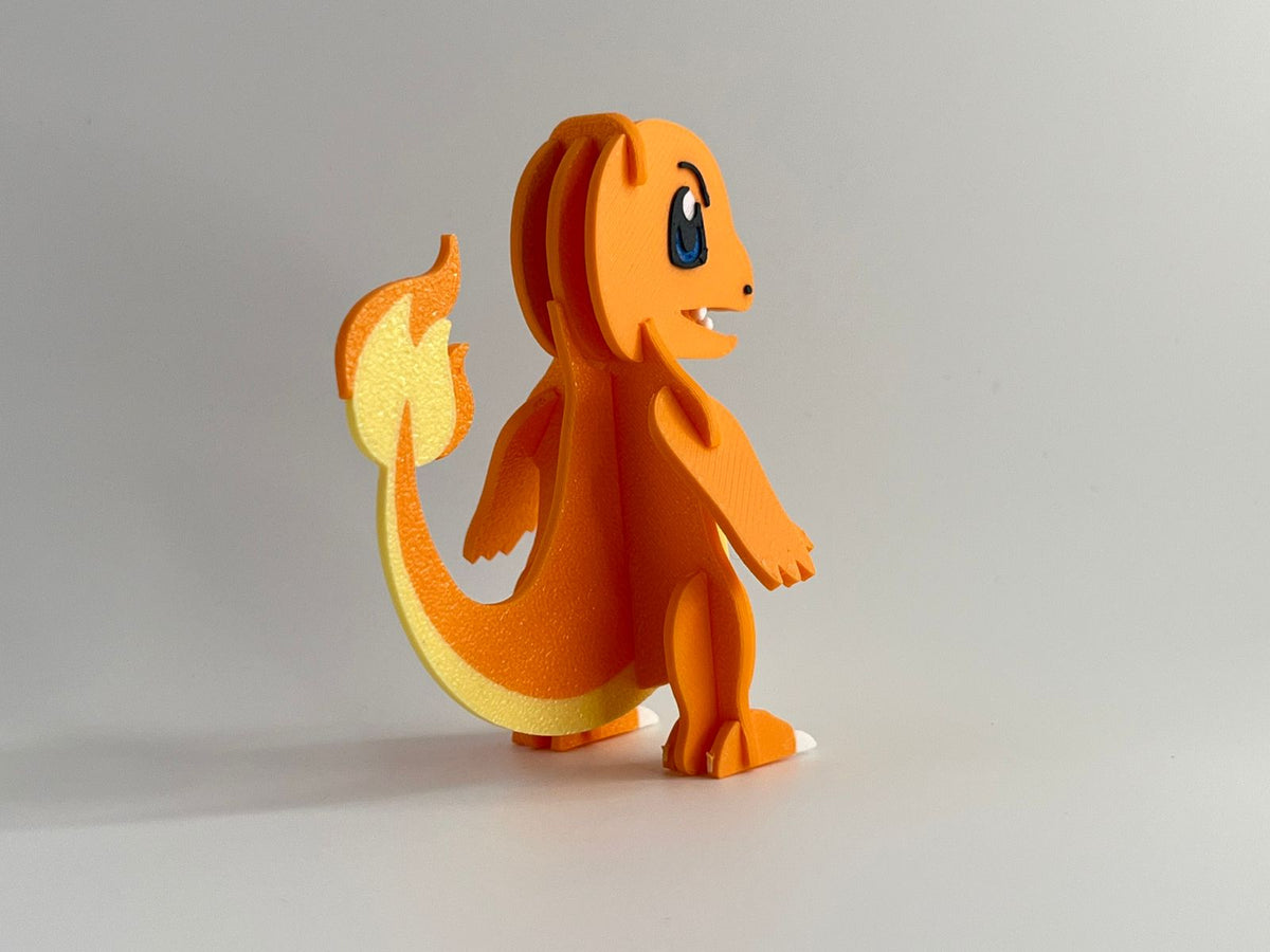 3D Printed Charmander DIY Puzzle Model Kit | Buildable Collectible Figure