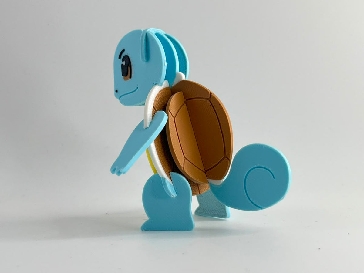 3D Printed Squirtle DIY Puzzle Model Kit | Buildable Collectible Figure