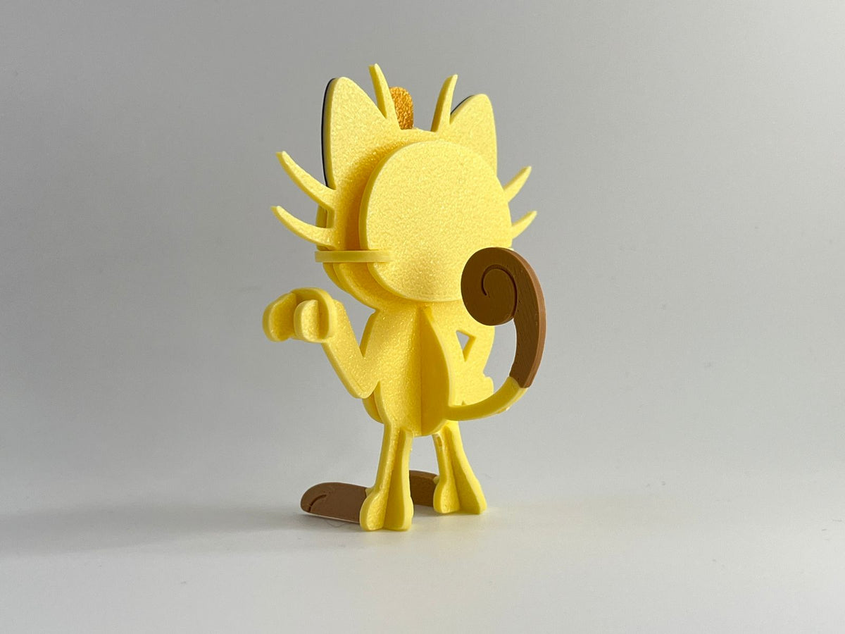 3D Printed Meowth DIY Puzzle Model Kit | Buildable Collectible Figure