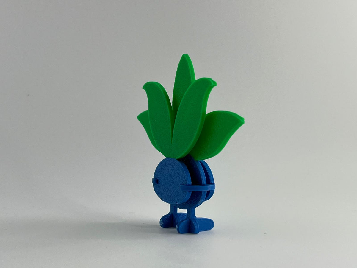3D Printed Oddish DIY Puzzle Model Kit | Buildable Collectible Figure