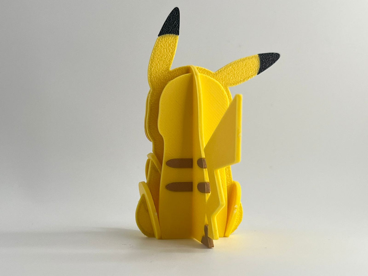 3D Printed Pikachu DIY Puzzle Model Kit | Buildable Collectible Figure