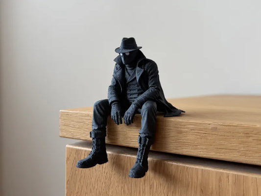 063 Spider-Noir Sitting on Ledge Figure  Spiderman