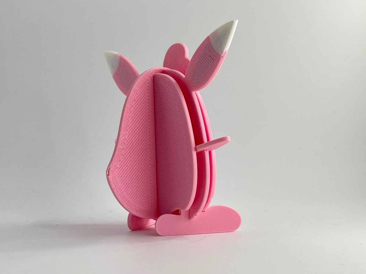 3D Printed Wigglytuff DIY Puzzle Model Kit | Buildable Collectible Figure