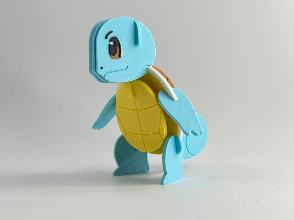 3D Printed Squirtle DIY Puzzle Model Kit | Buildable Collectible Figure