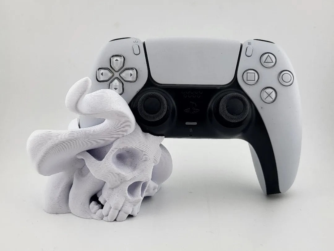 stand controller ps5 joystick holder smoke skull_01