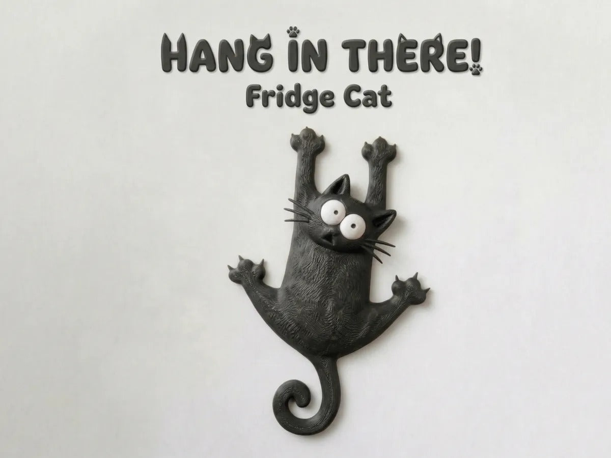 Hang In There! Fridge Cat
