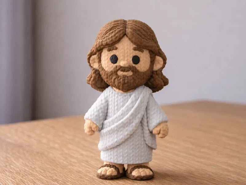 Knitted Jesus Figure