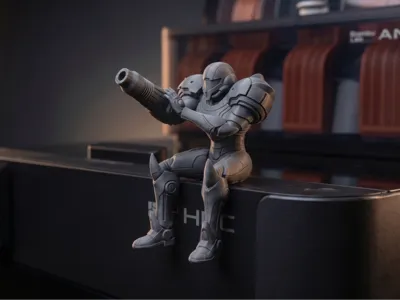 114 Samus Aran Shelf Sitter - Metroid Edge Figure