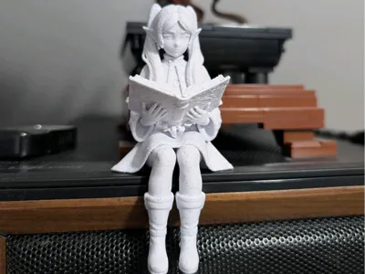 125 Sitting Frieren Reading - Sousou no Frieren
