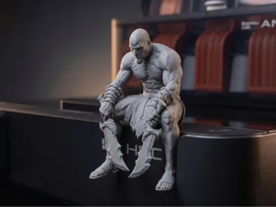 130 Resting Kratos - Blades of Chaos