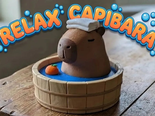 Cute Capybara - Capibara. Peak