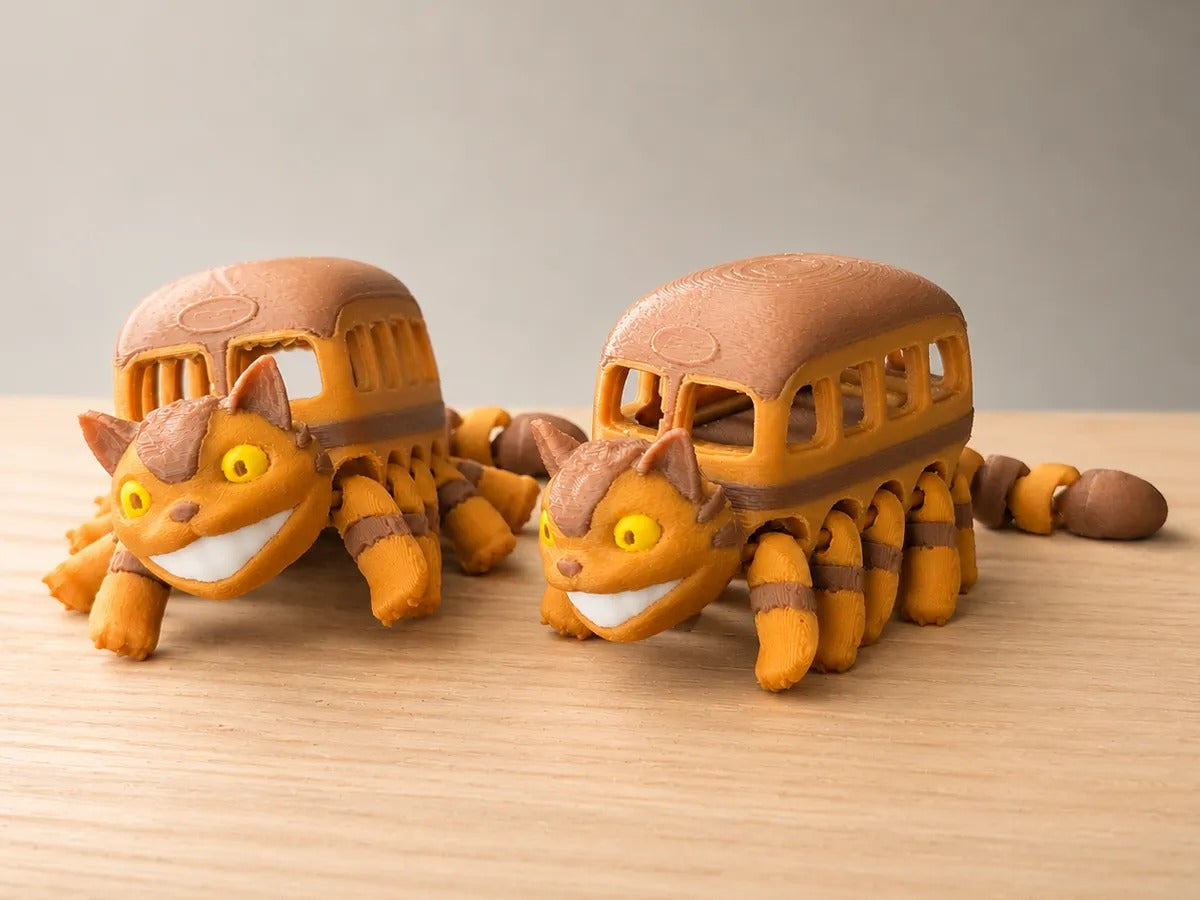 13 mini flexi Catbus (from My Neighbor Totoro)