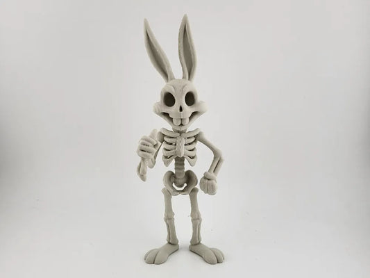 Bugs Bunny Skeleton Stylized 3D Print Model