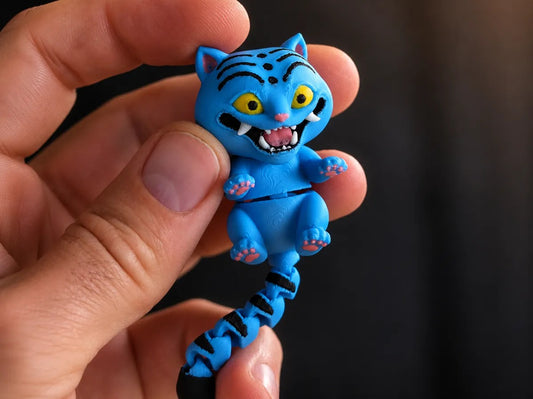 20 Articulated Derpy Tiger Keychain