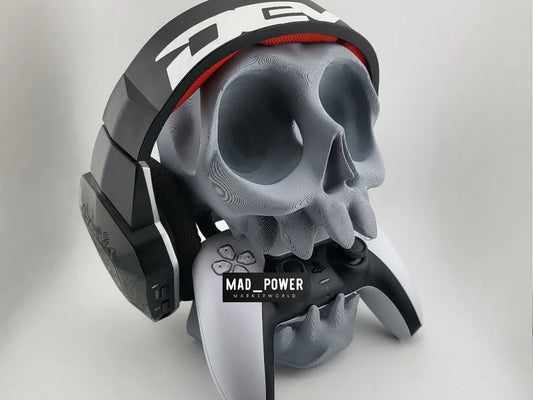 25_Stand controller ps5 ps4 wall desk headphone skull_01