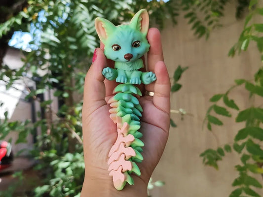 Cute Articulated Fox Toy and (KeyChain  2 models)