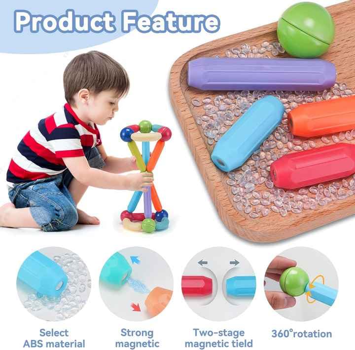 Magnetic Sticks Building Blocks for Kids