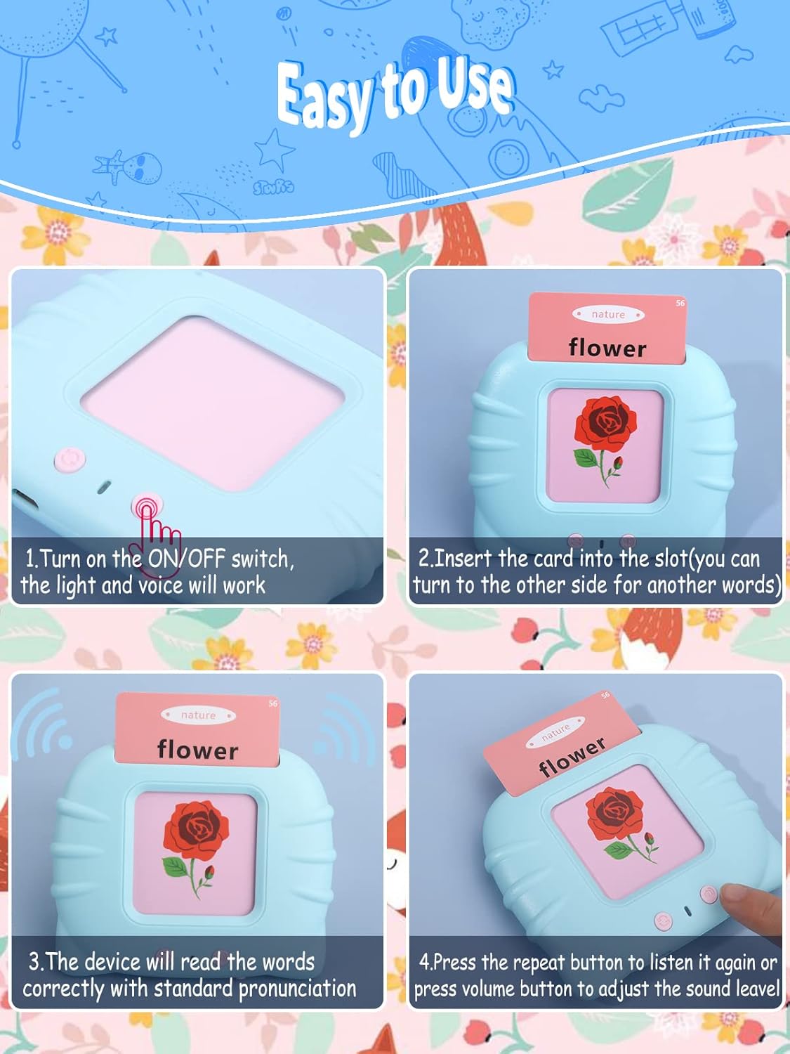 Children's Preschool Talking Cards