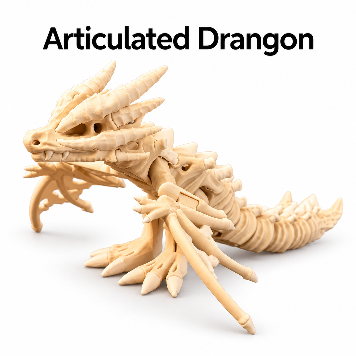 Dreadwing - Flappy Skeleton Dragon Print-In-Place