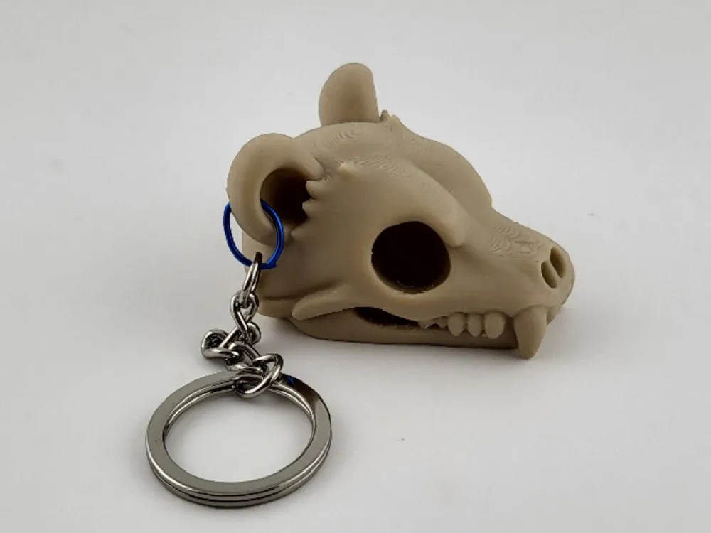 Bear Skull Keychain