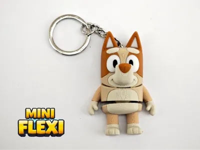 Bingo Mini Flexi  Articulated Cute Dog Bluey TV