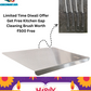 Stainless Steel Chopping Board & Kitchen Countertop-41 x 31 Cm (Original Big Size)