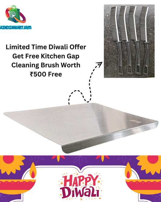 Stainless Steel Chopping Board & Kitchen Countertop-41 x 31 Cm (Original Big Size)