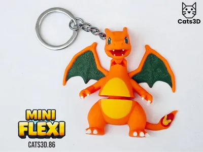 Charizard Mini Flexi Keychain Pokemon