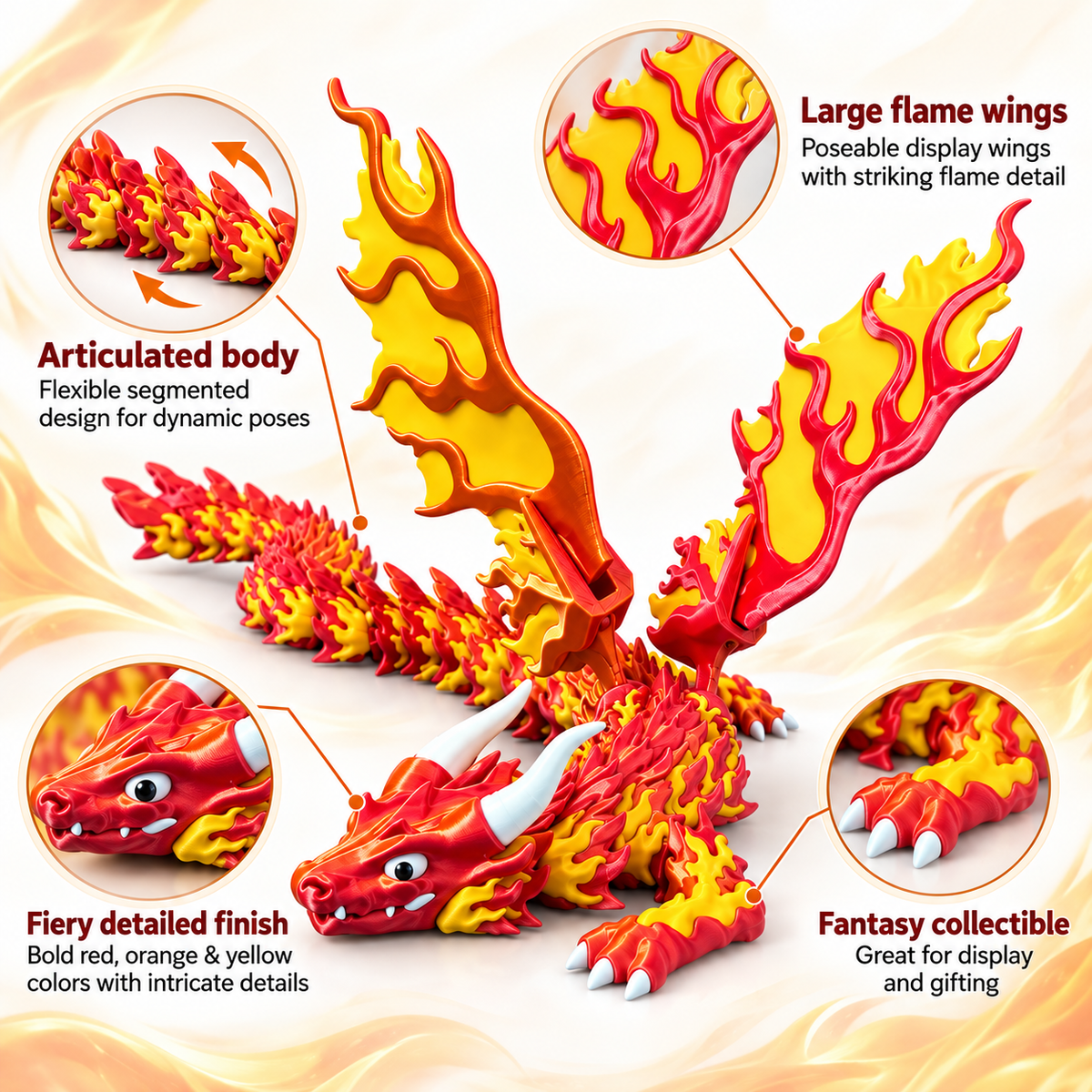 Inferyx - Winged Articulated Dragon