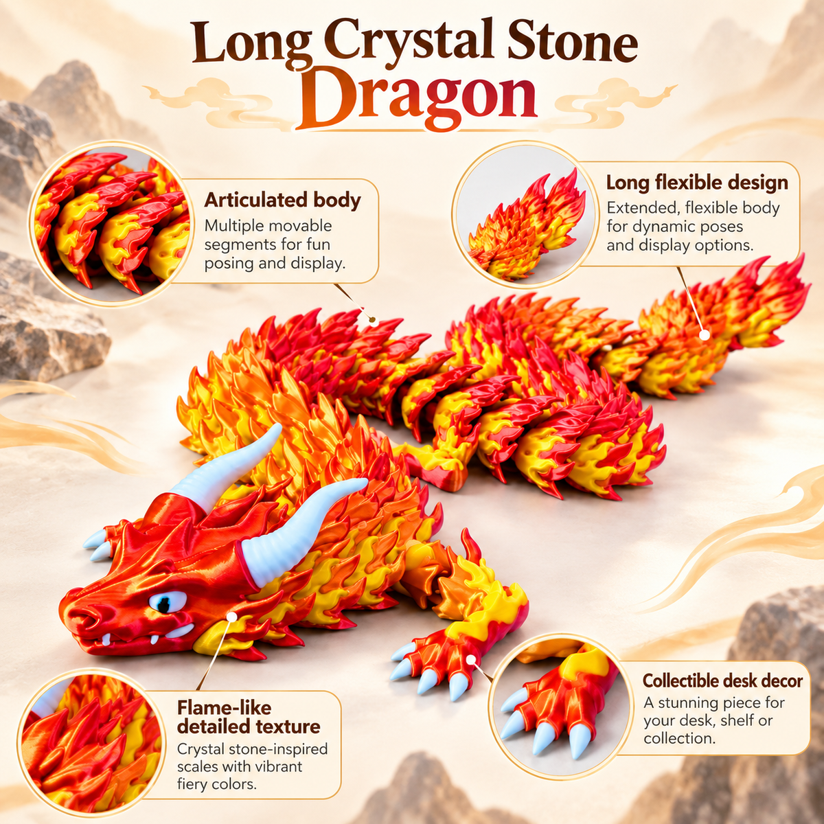 Inferyx - Articulated Fire Dragon