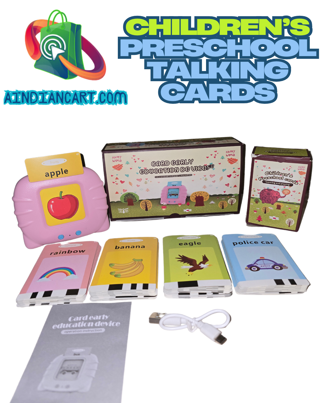 Children's Preschool Talking Cards