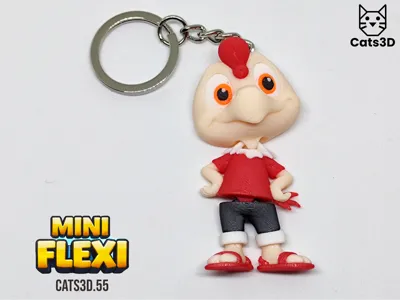 Condorito  Mini Flexi Articulated Keychain