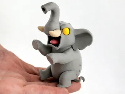 Crazy Elephant Circus Elephant Figurine