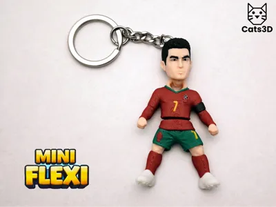 Cristiano Ronaldo- CR7 -  Mini Flexi Keychain