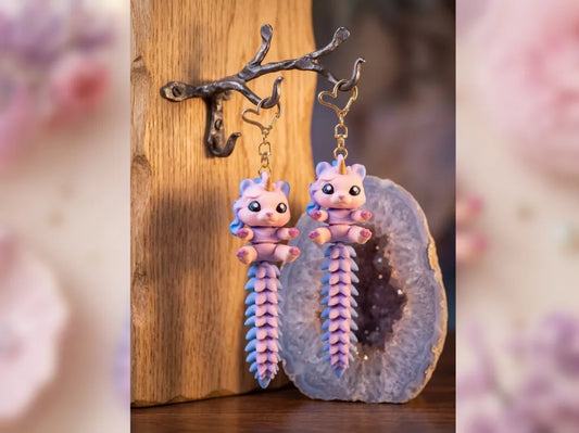 Cute Flexi Unicorn – Toy & Keychain (2 Models)