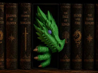 Dragon Book Nook Fantasy Bookshelf