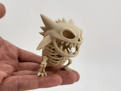 Gengar Skeleton 3D Model Stylized Pokmon Figurine