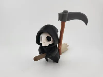 Grim Reaper with broom Skeleton Action Figure
