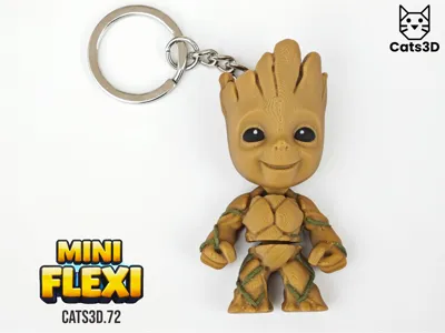 Groot Mini Flexi Keychain