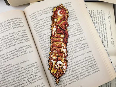 Halloween Book Marker Gothic Witch Bookmark
