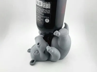 Hippo wine bottle holder Easter drunk hippo