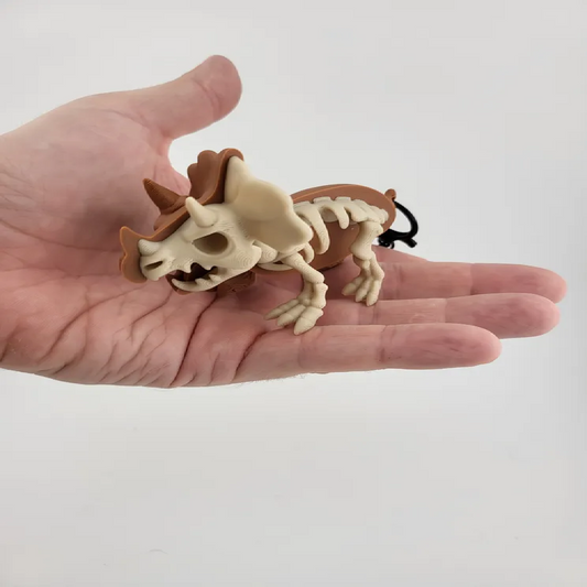 Kawaii Triceratops Keychain Cute Dinosaur Charm