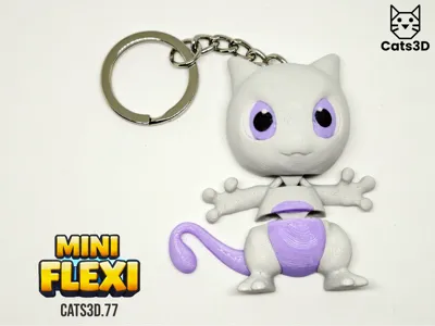 Mewtwo Mini Flexi Keychain Pokemon
